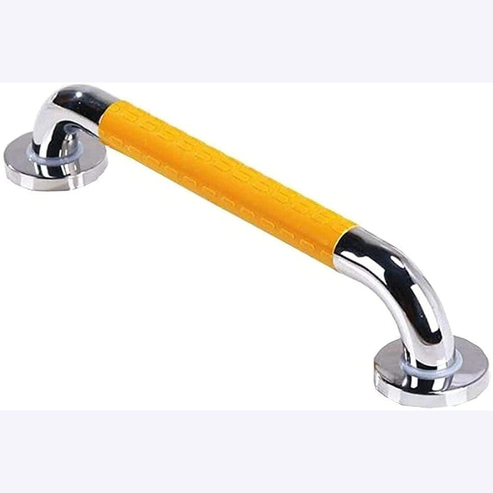 Yellow Bathroom Grab Bars 30Cm Stainless Steel Handrail, NonâSlip Shower Safety Rail For Elderly And Disabled, 250Kg Load Support,