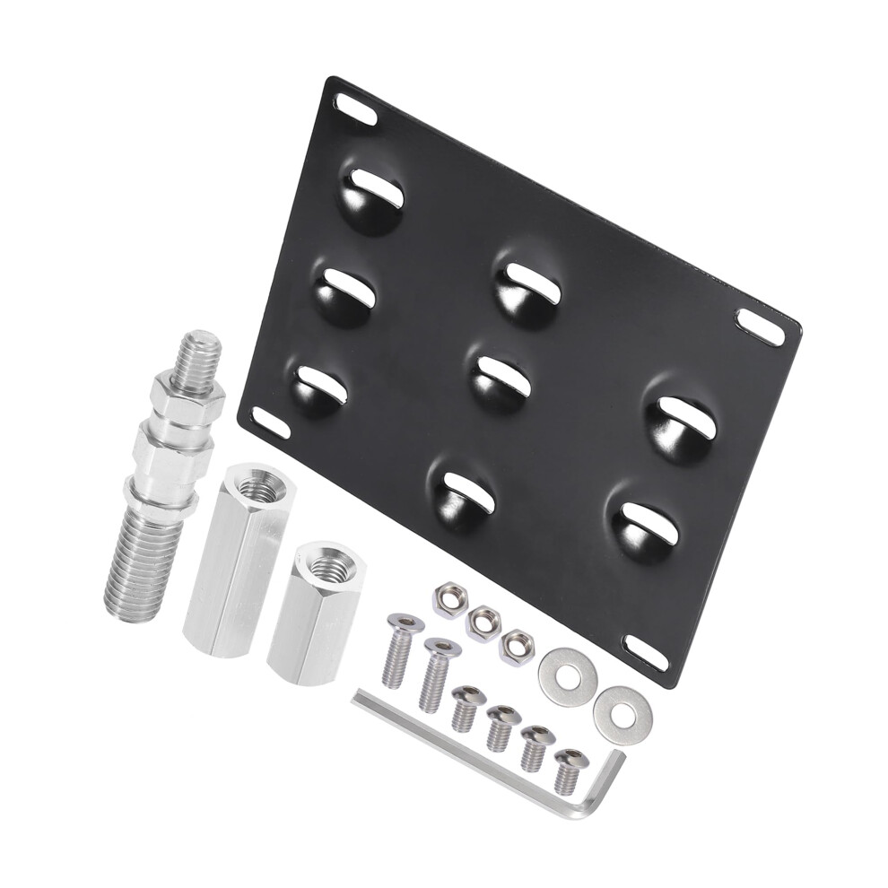 NoâDrill Front License Plate Bracket Tow Hook Mount For Mazda Mxâ5 Miata 2006Â2008, Adjustable Angle 9771547952060