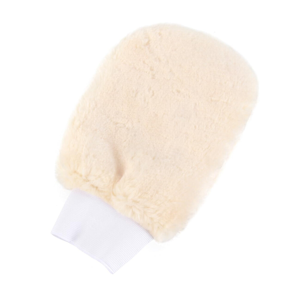 Microfiber Car Wash Mitt Doublesided Glove Waterproof Lining Scratch Auto Detailing 1Pc 9073542101161