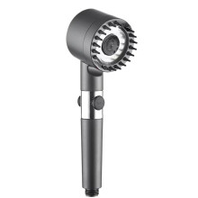 Pressure Black Shower Head with Enhanced Pressure Flow and WaterSaving Performance for Apartment