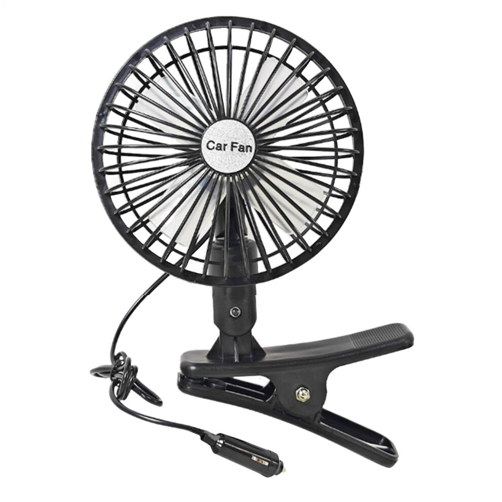 Car Fan 360 Rotation Clip On Cooling Fan With Adjustable Wind Speeds For Vehicle And Rv 9771547952268