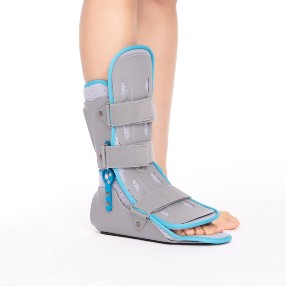Ankle Brace for Sprained Ankle, Adjustable Support Boot with Rigid Protective Shell for Post Surgery Recovery B M