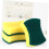 5pcs Kitchen Sponge Scrubber Set, DoubleSided Biodegradable Dishwashing Sponges for LongLasting Cleaning 4