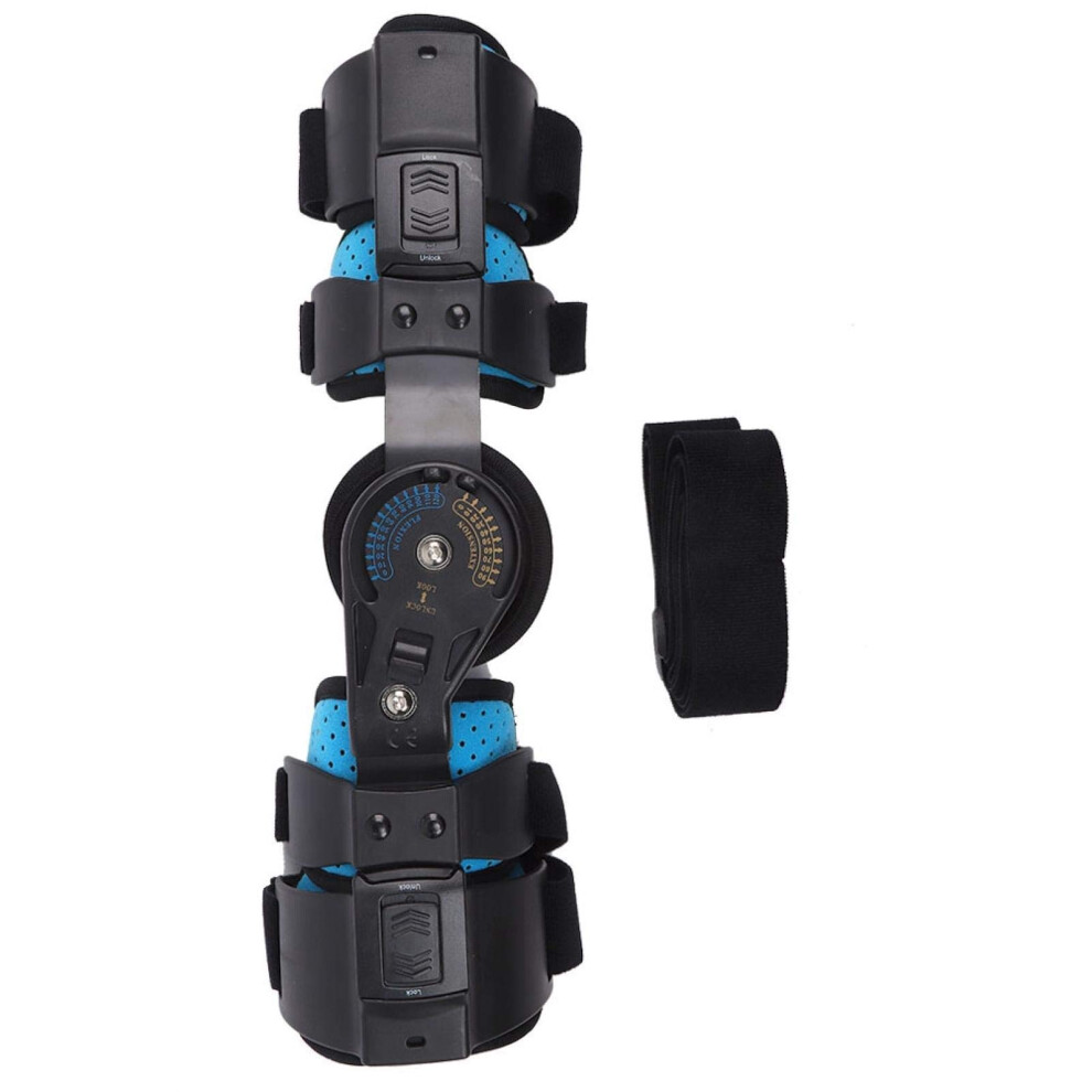 Hinged Elbow Brace with Adjustable Range Control and Lockable Hinge for Post Surgery Right Arm Support