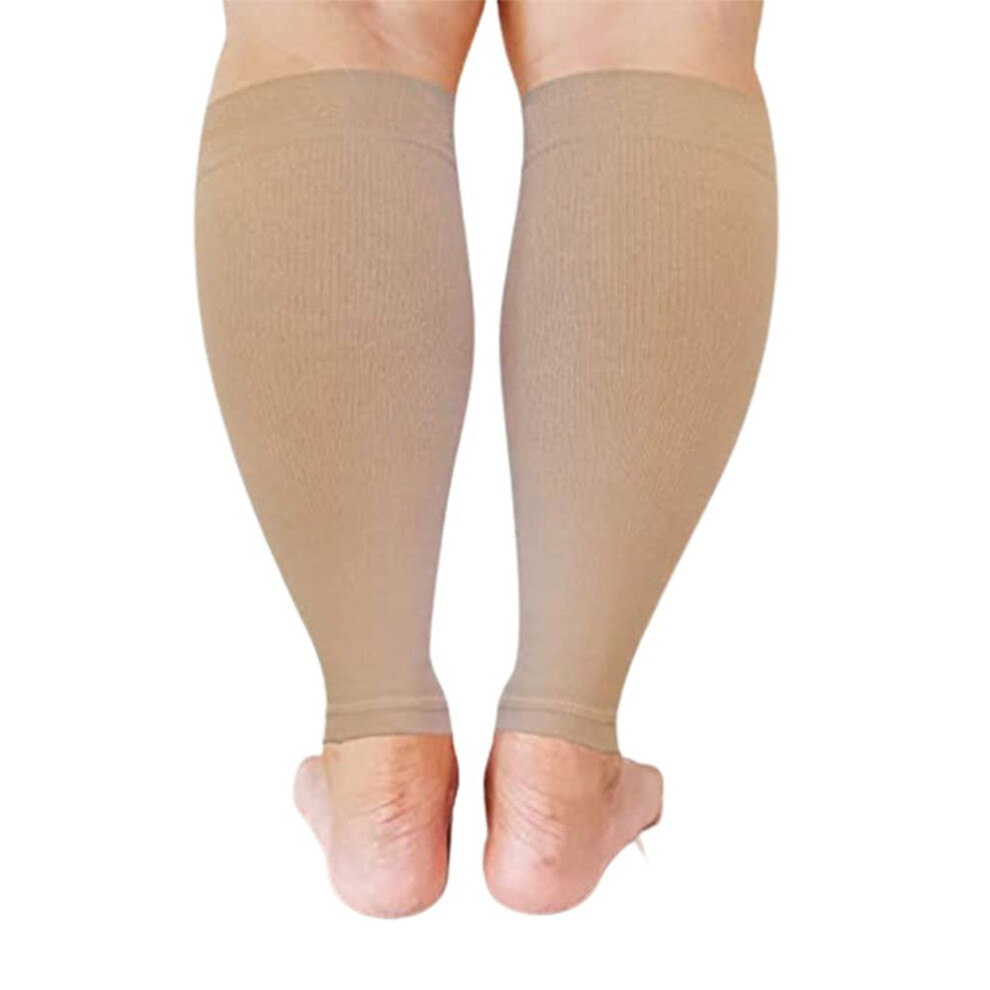 Plus Size Compression Socks 2030mmHg Extra Wide Calf Sleeves for Women and Men Open Toe Breathable Support