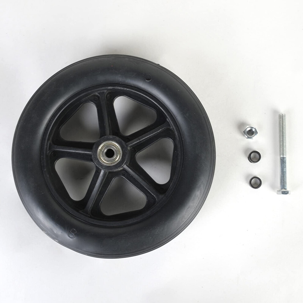 7 Inch Wheelchair Front Caster Wheel Replacement with Smooth Bearings and AntiâSlip Rubber Tread
