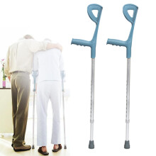 Ergonomic Aluminum Forearm Crutches for Adults, Adjustable Height, Lightweight Frame, Non‑Slip Grip Handles