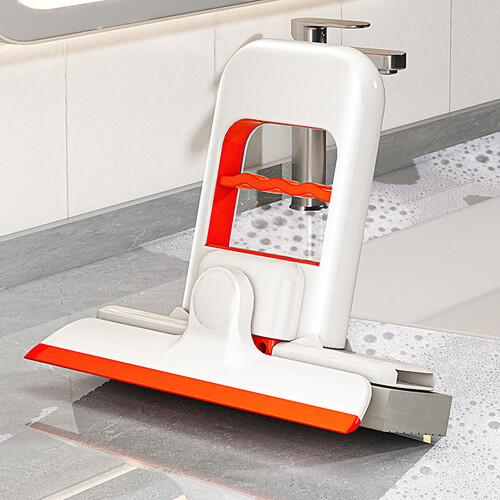 Self Squeezing Mini Cleaning Mop Foldable DualSided Absorbent Design for Kitchen Bathroom and Car 2
