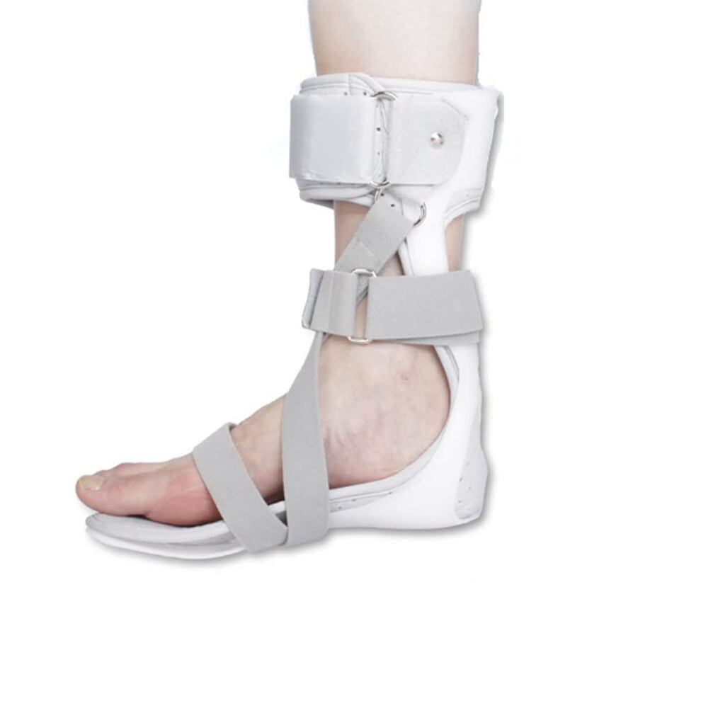 Adjustable Foot Drop Brace Left L, Lightweight Ankle Foot Orthosis for Stroke Recovery Walking Support