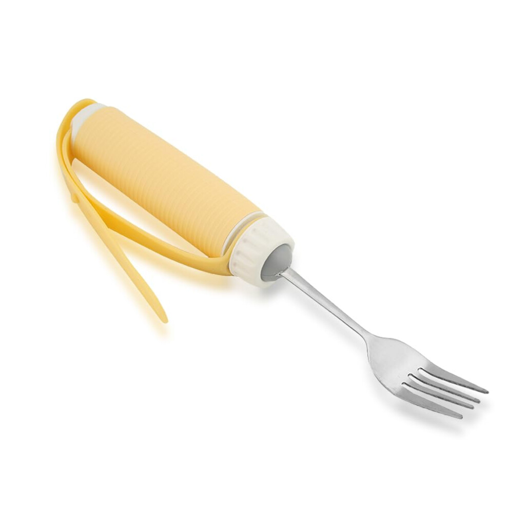 Adaptive Utensils for Arthritis, Weighted Non Slip Stainless Steel Spoon and Fork for Tremors and Elderly