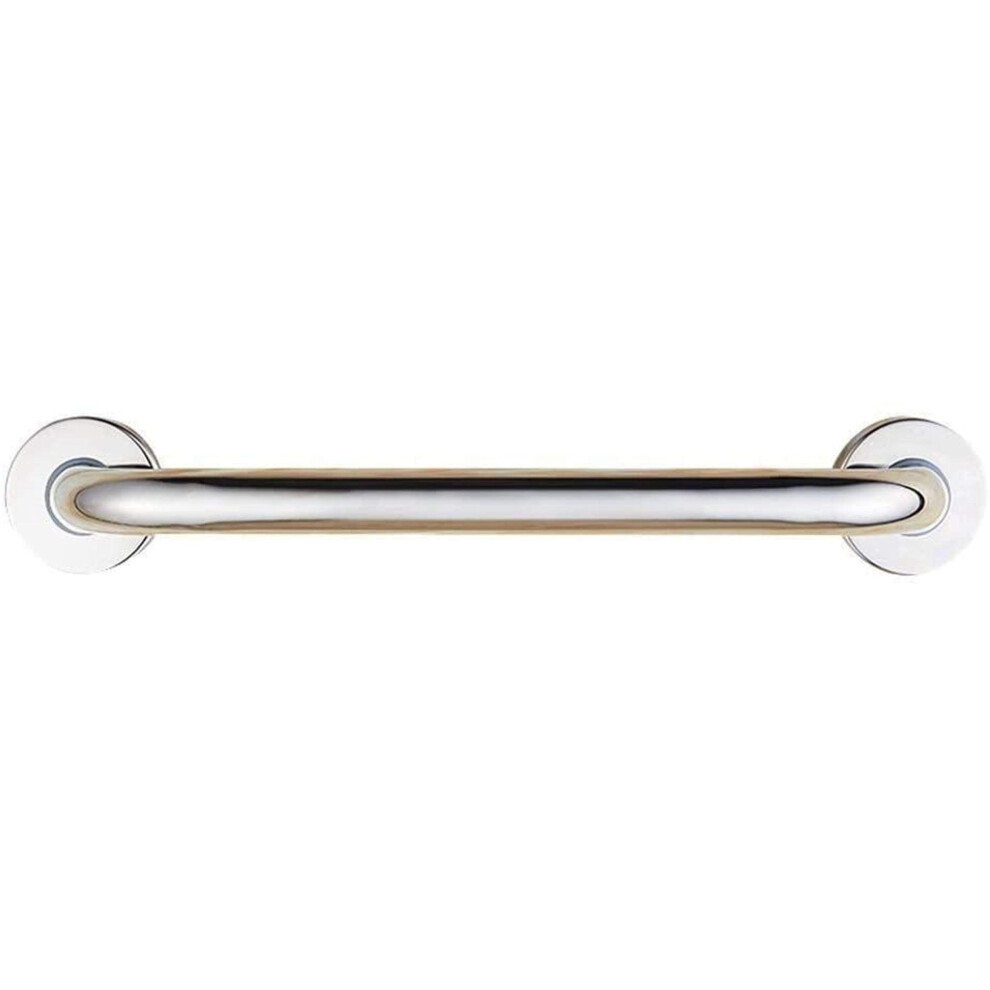 Bathroom Grab Bar 58CM Stainless Steel Handrail with AntiâSlip Safety Grip, Polished Wall Mounted Shower Support Rail for Elderly