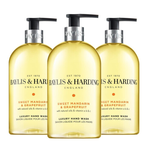 Baylis & Harding Baylis & Harding Handwash 500ml Mandarin Grapefruit 3x
