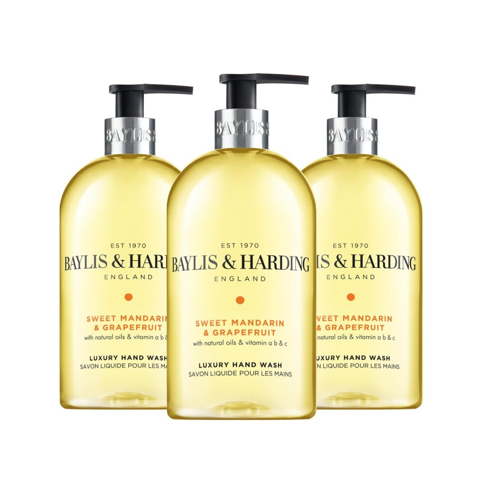 Baylis & Harding Handwash 500Ml Mandarin Grapefruit 3X Orange