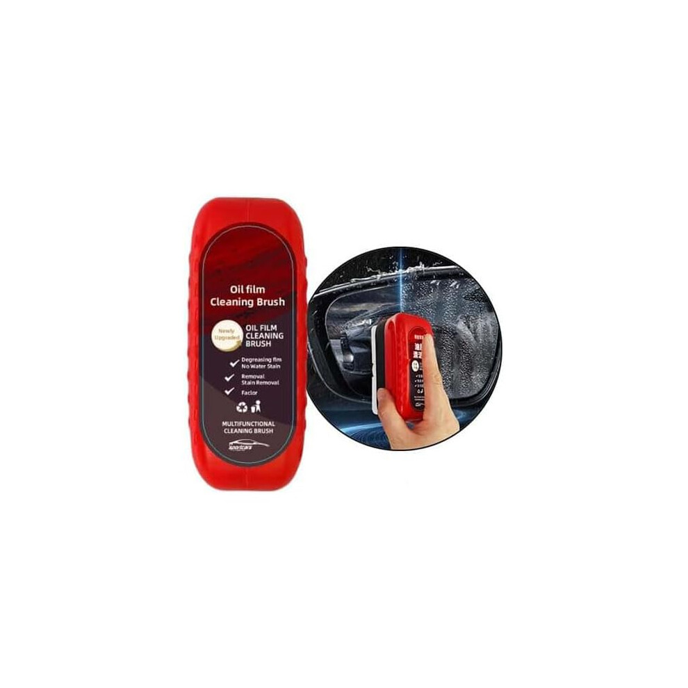 Car Glass Oil Film Remover Brush, 2024 Upgraded Hydrophobic Windshield Cleaner For Clear Vision And Antiglare 9330225433453