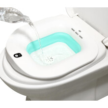 Electric Sitz Bath with Gentle Bubble Mode, Foldable Design for Hemorrhoids and Postpartum Care