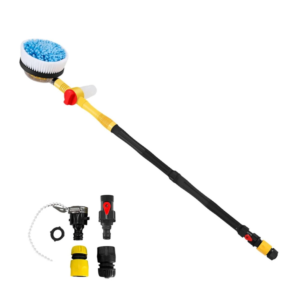360 Degree Car Wash Brush With Foam Sprayer, Chenille NonâScratch Head And Adjustable Cleaning Mop For Cars 9771547953760