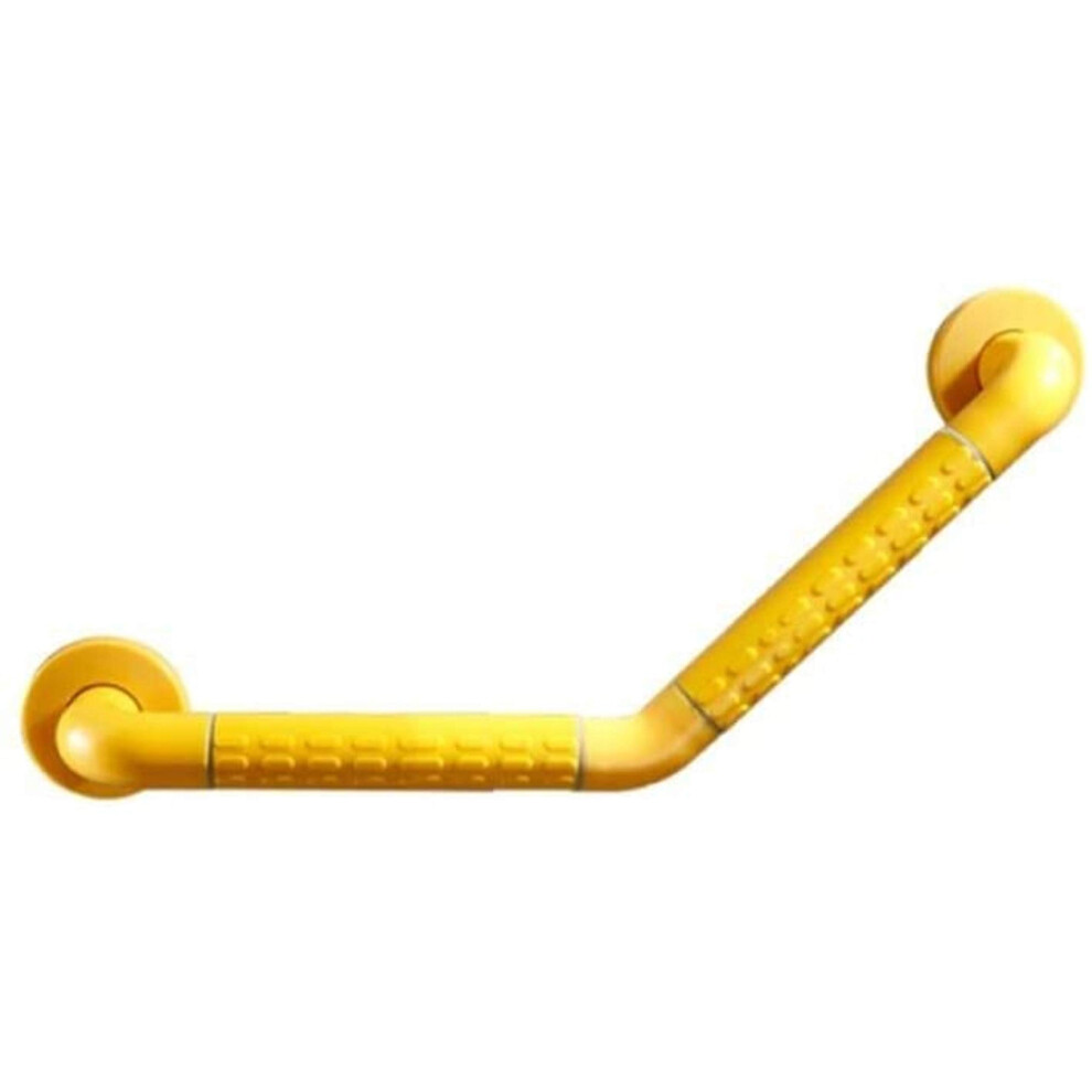 Yellow Nonslip Bathroom Grab Bar With Safety Grip, Durable Shower Handrail For Elderly