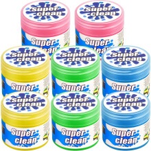 8 Pack Car Cleaning Gel Reusable Detailing Putty for Car Interior Dust Removal, Keyboard and Electronics, 4 Colors