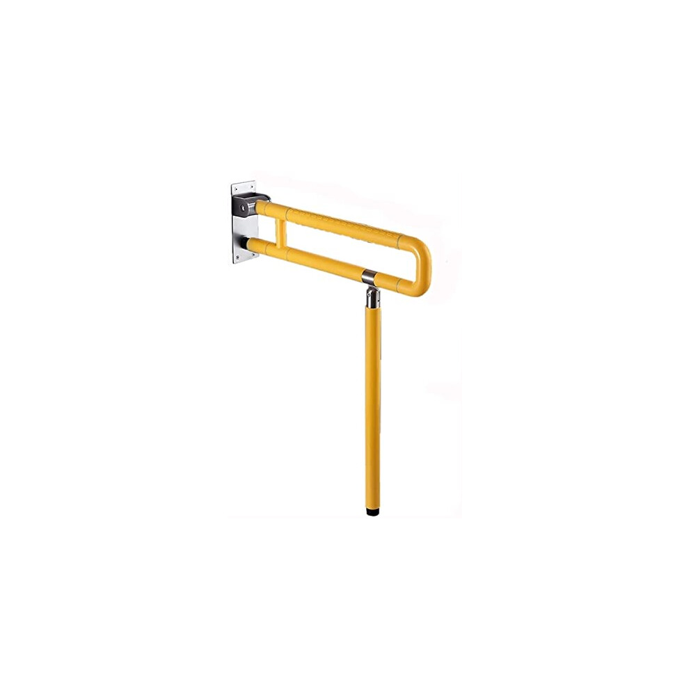 Yellow Bathroom Grab Bar Folding Shower Handrail For Elderly, Non Slip Stainless Steel Safety Rail,