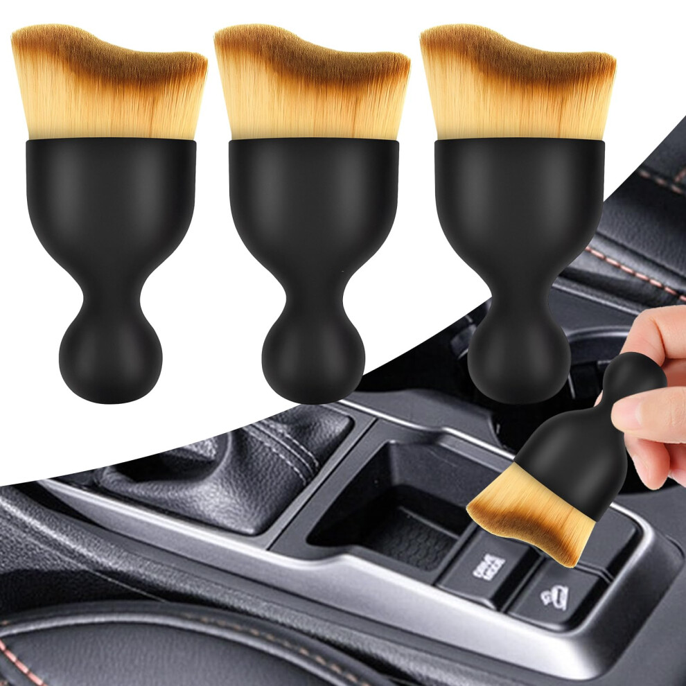 Car Interior Cleaning Brush Set, Soft Bristle Automotive Detailing Brushes For Dashboard And Air Vent, Scratchâ 3 Pack 9073542103127