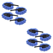 8 Pieces Soft Car Cleaning Brush Set with WaxTreated Nanofiber for Scratch Auto Detailing