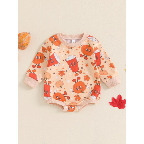 (12-18 Months, Orange) Φόρμα μωρού με για Halloween 2
