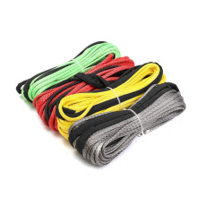 Winch Accessories 3/16 Inch X 50 Ft Synthetic Winch Line With Sheath, 5500+ Lb Capacity, 5.5mm X 15m, ATV/UTV, Green