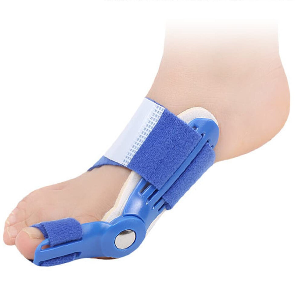 Blue 2 Pcs Adjustable Bunion Corrector Toe Straightener Splint For Big Toe Alignment And Hallux Valgus Relief