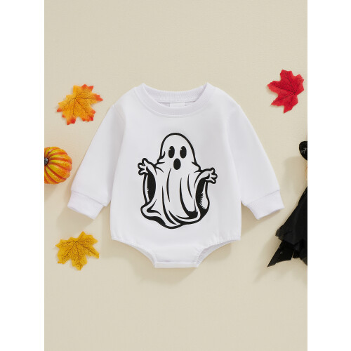 (6-12 Months, White) Sudaderas y mamelucos para niños. 2