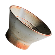Ceramic Noodle Bowl with AntiSkid Base, Deep Vintage Rice Bowl for Soup and Restaurant Use