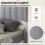 Upholstered Platform Bed Frame, 200x140 cm, Grey Velvet 4