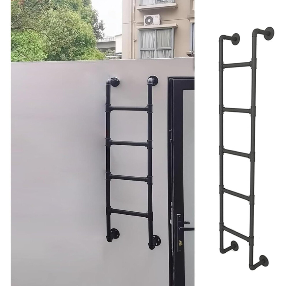 Rv Ladder 330Lbs Load Capacity Wrought Iron Ladder With Nonslip Wide Steps For Basement And Bed 9771547954491