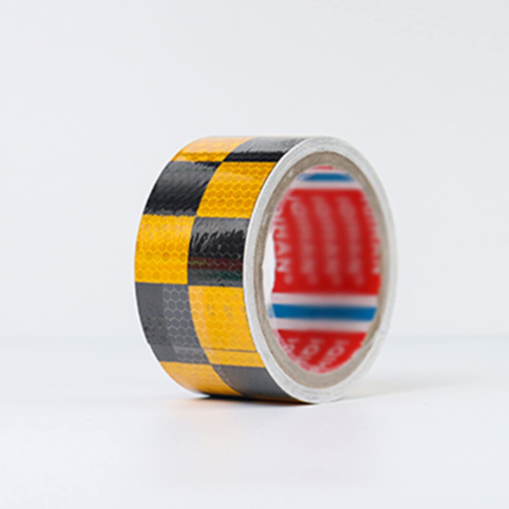 Reflective Safety Tape 2 Inch Wide Waterproof Visibility For Trucks Trailers 10M Black/Yellow 9073542103585