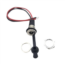 10pcs IP68 Waterproof 5.5x2.1mm DC Power Socket 10A Panel Mount Female Jack Connector DC022B with Nut
