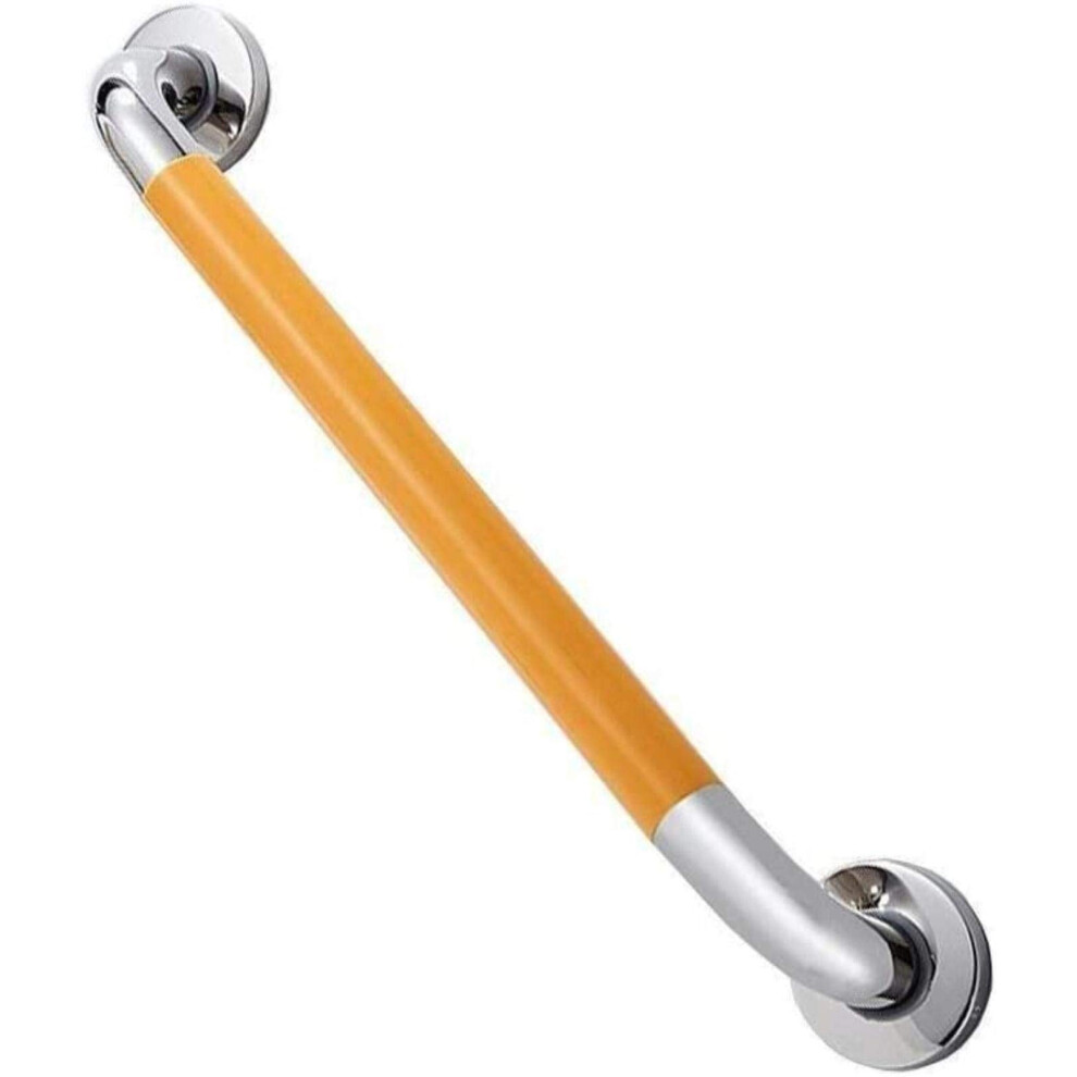 Yellow Bathroom Grab Bar 58Cm Antislip Safety Handrail For Elderly Shower Toilet Stainless