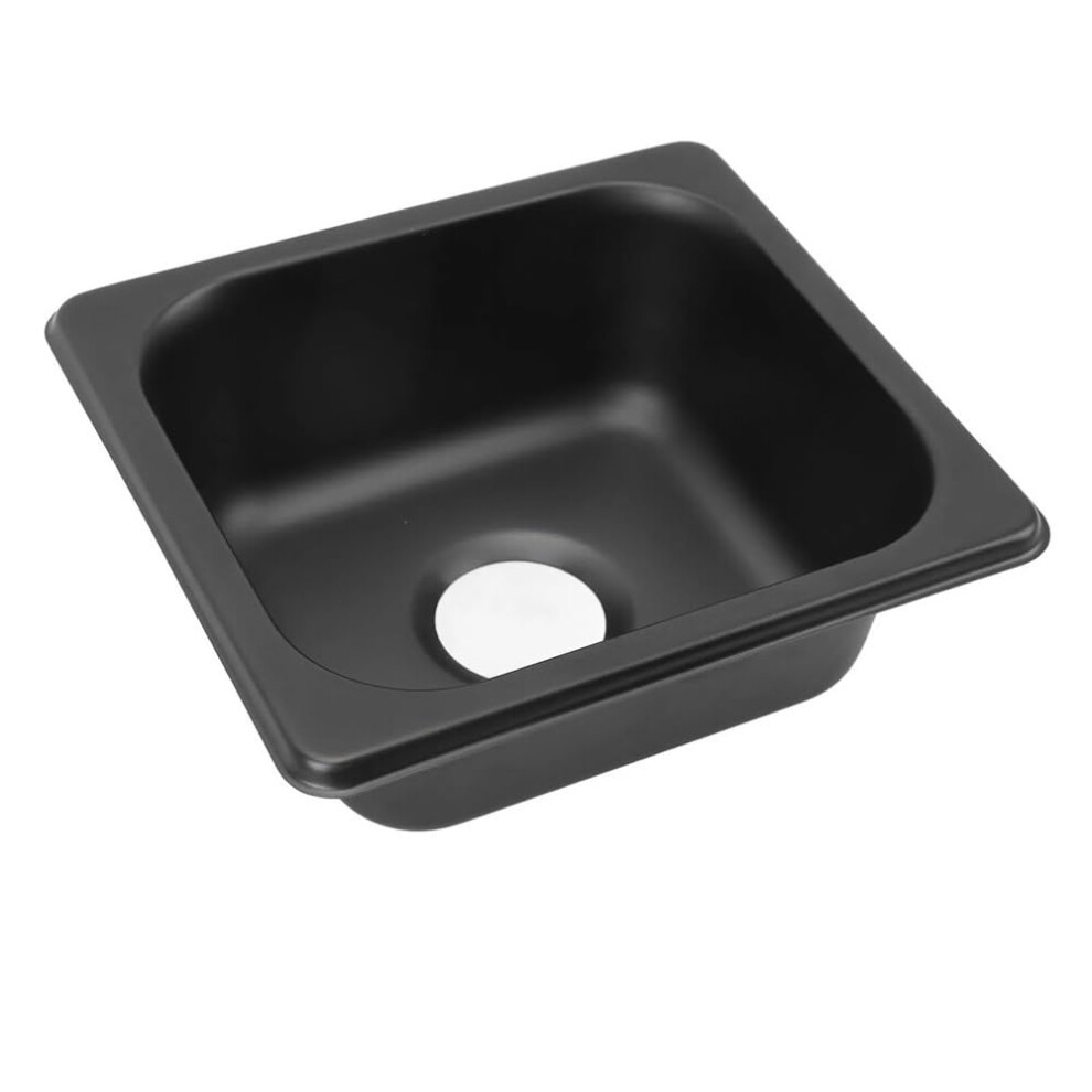Black Stainless Steel Rv Sink, Compact Dropin Bar Sink For Camper, Boat, Caravan, Easy To Clean 9351714580540