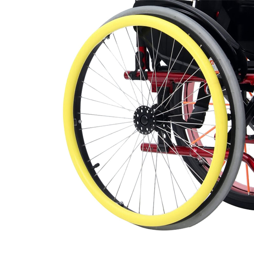 NonSlip Silicone Wheelchair Push Rim Covers 22/24 Inch Pair Durable Grip Protectors for Comfort