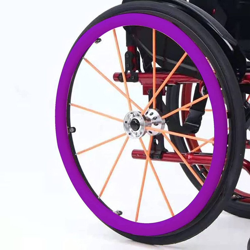 22/24 Inch Silicone Wheelchair Push Rim Covers NonSlip Grip WearResistant for Manual Wheelchairs