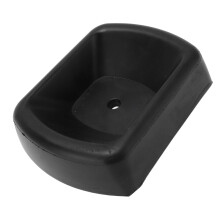 Heavy Duty Rubber Trailer Jack Wheel Chock Stabilizer 6 Inch Stopper with Drain Hole for RV Boat