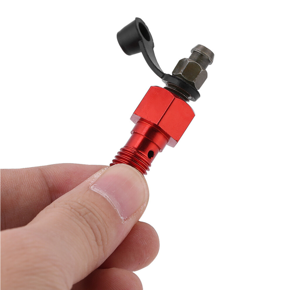 M10x1.25mm Bleed Screw Nipple Dust Cap 47Mm Red 9491393737665