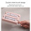 Handheld Carpet Sweeper with Double Roller Design, Quick Crumb Pickup and Easy Empty Button for Home 4