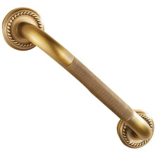 Brass Bathroom Grab Bar 32cm NonSlip Safety Handrail with MirrorPolished Finish for Shower and Toilet