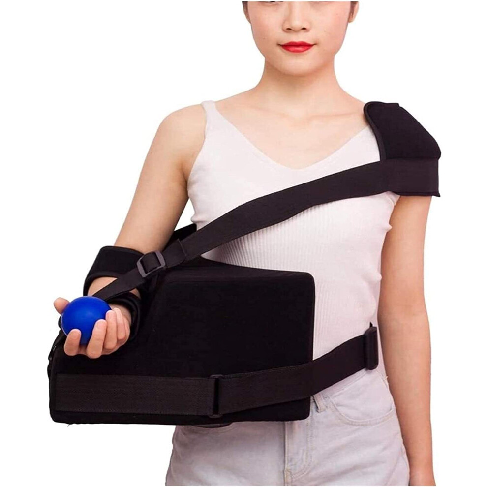 Shoulder Immobilizer Arm Sling with Adjustable Abduction Support for Left Arm Rotator Cuff Recovery