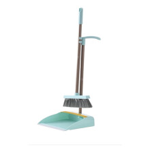 Dustpan and Brush Set Silicone Hair Grabber Broom AllinOne Cleaning Tool for Home Floor Green Set