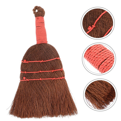Small Handheld Broom with Ergonomic Short Handle, Mini Table Dust Cleaning Brush for Kitchen and Office 2