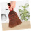 Small Handheld Broom with Ergonomic Short Handle, Mini Table Dust Cleaning Brush for Kitchen and Office 4