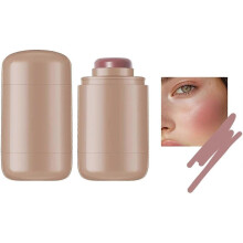 (Color 05) Pocket Blush Stick, Multipurpose Long Lasting Smooth Blush Stick, 3-In-1 Buildable Natural Matte Blush Stick for Cheeks, Eyes, and Lips