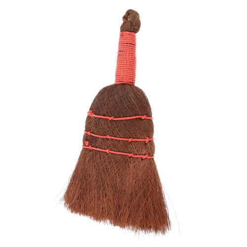Small Handheld Broom with Ergonomic Short Handle, Mini Table Dust Cleaning Brush for Kitchen and Office