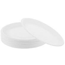 50Pcs Disposable Paper Dessert Plates Bulk Party Pack Durable Eco Friendly for Birthdays Events