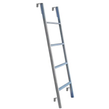 Removable Metal Loft and Bunk Bed Ladder 130cm with Adjustable Hooks and Durable Frame